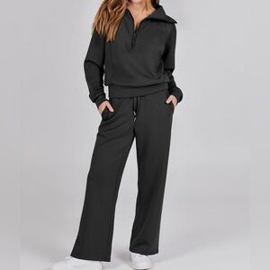 Women's Black Lounge Set